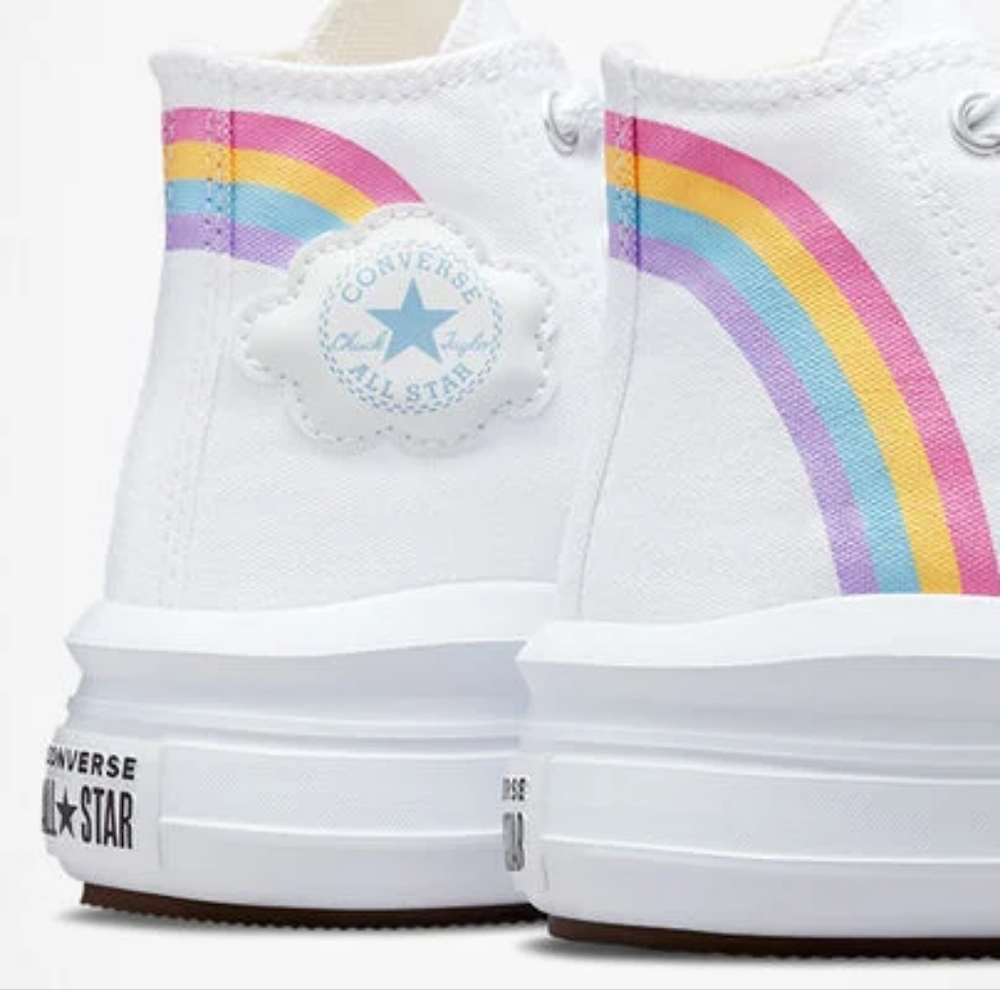 Chuck Taylor All Star Move Platform Rainbow Cloud High-Top Sneakers - Picture 7 of 10